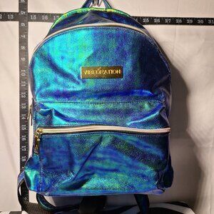 Vibedration Hydration Backpack w/o bladder - Blue/Green Vinyl type - Used